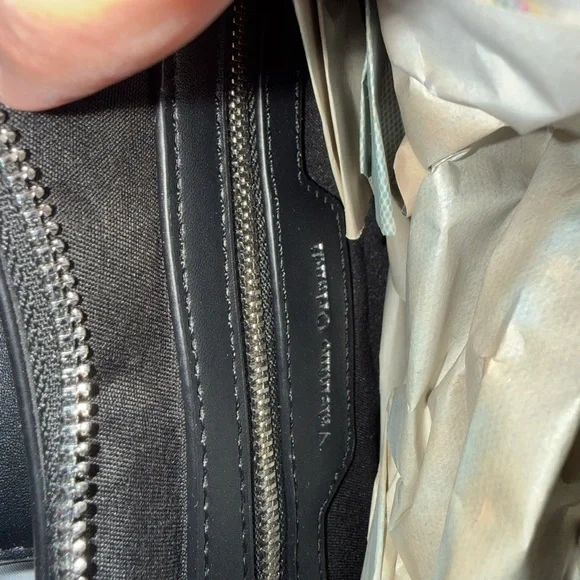 Valentino Orlandi Black Shoulder Bag with Silver Accents - Picture 5 of 6